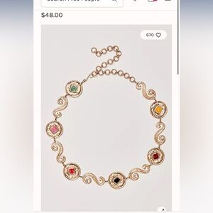 Free people tainted love chain belt